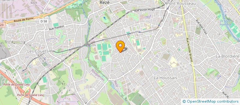 localisation de l'entreprise ENTREPRISE ROBION à REZE