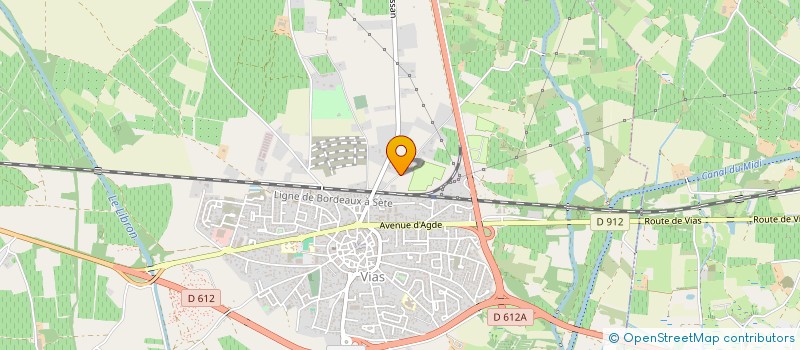 localisation de l'entreprise ENTREPRISE ROCA à VIAS