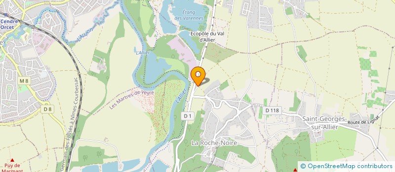 localisation de l'entreprise ENTREPRISE RODDE ET FILS à LA ROCHE-NOIRE