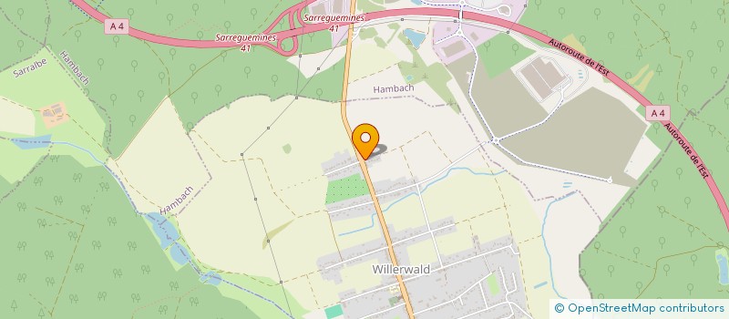 localisation de l'entreprise ENTREPRISE ROLF HERRMANN  WILLERWALD