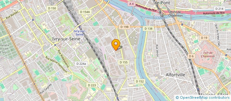 localisation de l'entreprise ENTREPRISE ROLOR à IVRY-SUR-SEINE