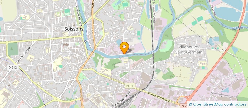 localisation de l'entreprise ENTREPRISE ROQUIGNY à SOISSONS