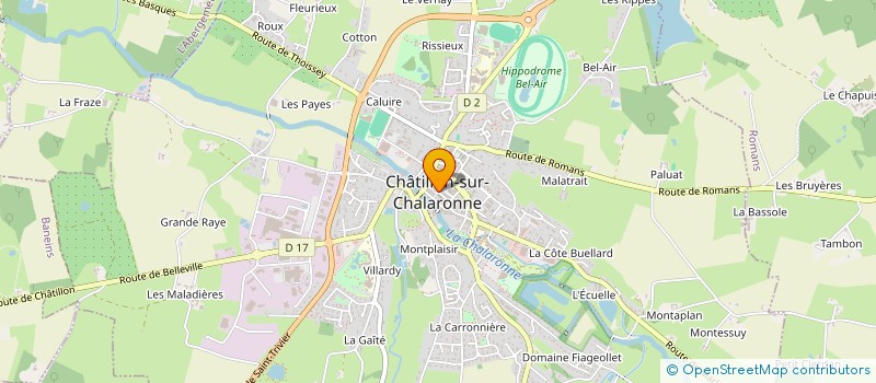 localisation de l'entreprise ENTREPRISE ROSA  CHATILLON-SUR-CHALARONNE