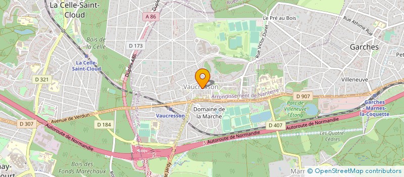 localisation de l'entreprise ENTREPRISE ROSSET à VAUCRESSON