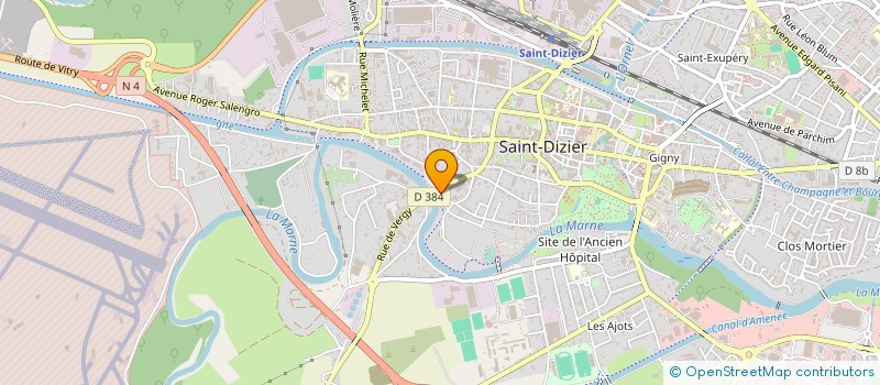 localisation de l'entreprise ENTREPRISE ROSSETTI FILS à SAINT-DIZIER