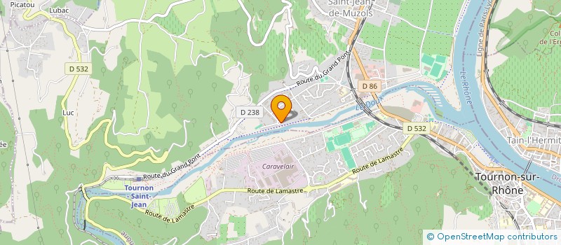 localisation de l'entreprise ENTREPRISE ROUTIERE RHODANIENNE à SAINT-JEAN-DE-MUZOLS
