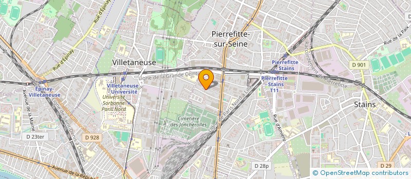 localisation de l'entreprise ENTREPRISE ROUXEL  PIERREFITTE-SUR-SEINE