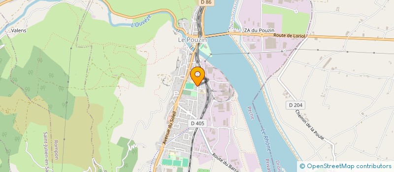 localisation de l'entreprise ENTREPRISE RUAT  LE POUZIN