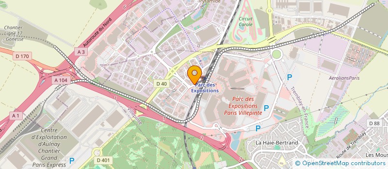 localisation de l'entreprise ENTREPRISE RUISSO à VILLEPINTE