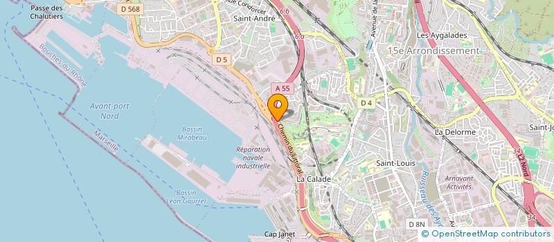 localisation de l'entreprise ENTREPRISE RUSSO PERE ET FILS à MARSEILLE