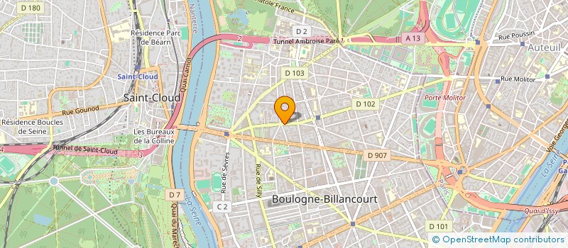 localisation de l'entreprise ENTREPRISE S.BRESCIANI à BOULOGNE-BILLANCOURT