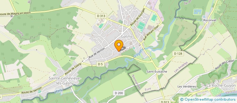 localisation de l'entreprise ENTREPRISE S.HEDOUIN  GASNY