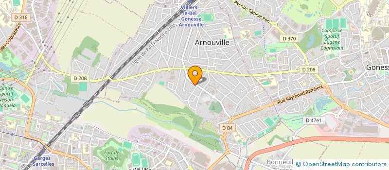 localisation de l'entreprise ENTREPRISE S M CARCAO à ARNOUVILLE