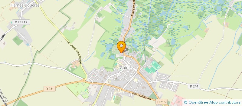 localisation de l'entreprise ENTREPRISE SABLONS  GUINES