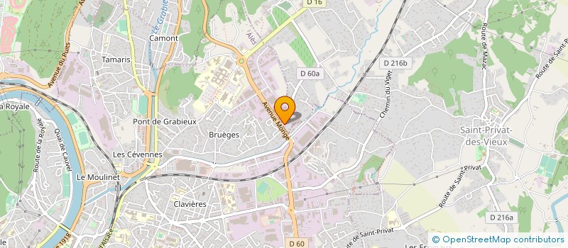 localisation de l'entreprise ENTREPRISE SABRAN  SAINT-PRIVAT-DES-VIEUX