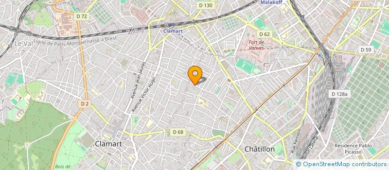 localisation de l'entreprise ENTREPRISE SABROUX ET COMPAGNIE à CHATILLON