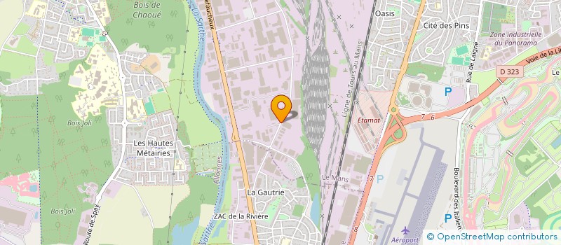 localisation de l'entreprise ENTREPRISE SADRIN ET RAPIN à LE MANS