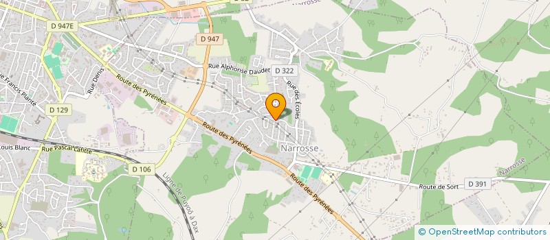 localisation de l'entreprise ENTREPRISE SAGARA à NARROSSE