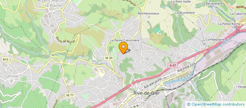 localisation de l'entreprise ENTREPRISE SAHTOUT ASCENSEURS à RIVE-DE-GIER