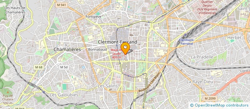 localisation de l'entreprise ENTREPRISE SAINT BLAISE  CLERMONT-FERRAND