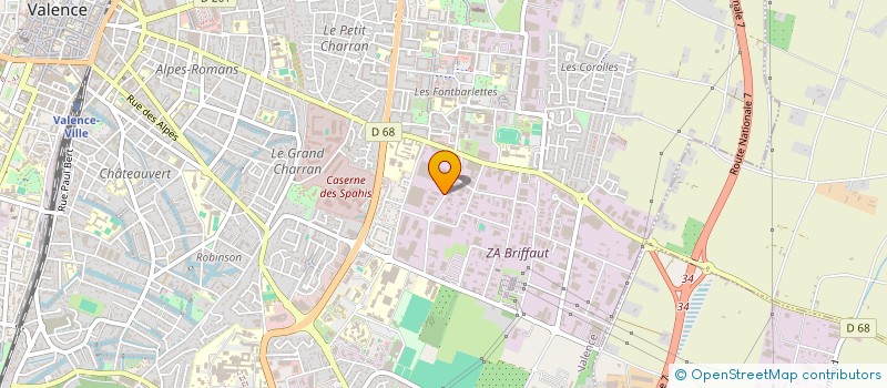 localisation de l'entreprise ENTREPRISE SALLEE à VALENCE
