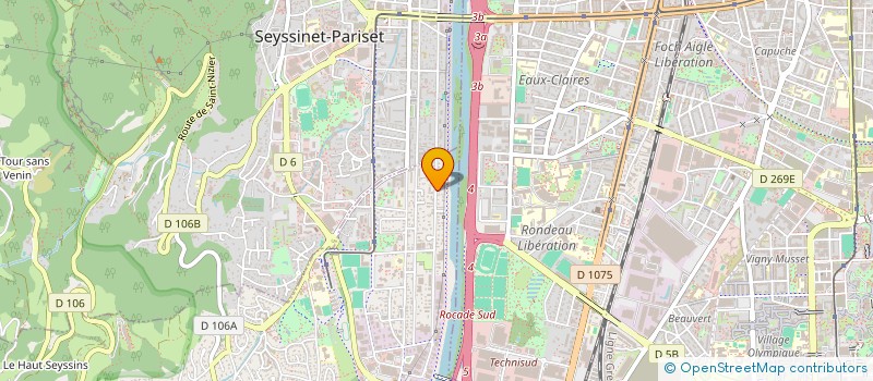 localisation de l'entreprise ENTREPRISE SANLI MACONNERIE  SEYSSINS