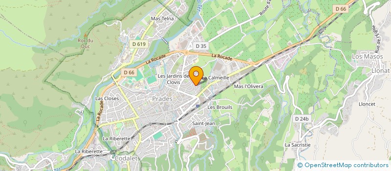localisation de l'entreprise ENTREPRISE SANTOS à PRADES