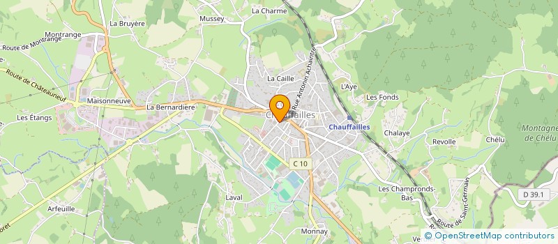 localisation de l'entreprise ENTREPRISE SARNIN BECAUD à CHAUFFAILLES