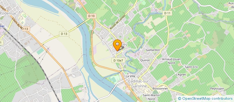 localisation de l'entreprise ENTREPRISE SATTANINO SA  CADILLAC-SUR-GARONNE