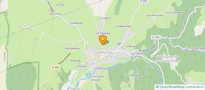 localisation de l'entreprise ENTREPRISE SAULZE à SAUXILLANGES