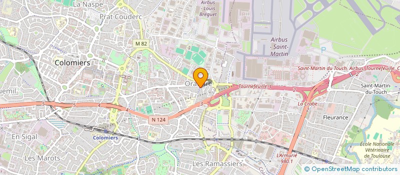 localisation de l'entreprise ENTREPRISE SAUVANET à COLOMIERS