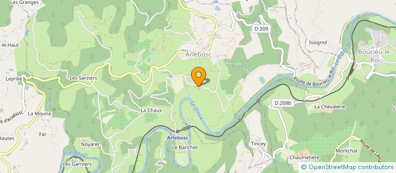 localisation de l'entreprise ENTREPRISE SAVEL BERNARD ET FILS  ARLEBOSC