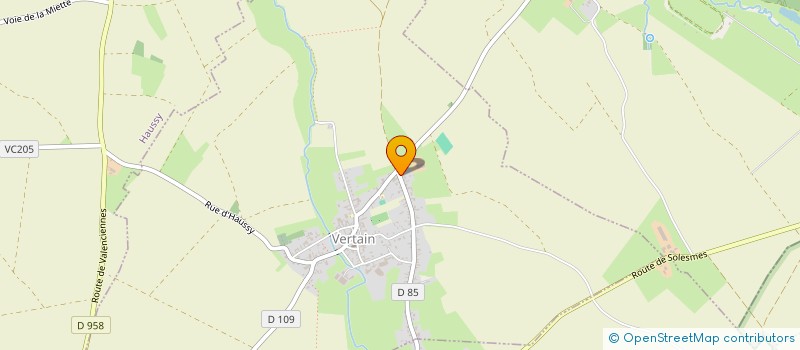 localisation de l'entreprise ENTREPRISE SB à VERTAIN