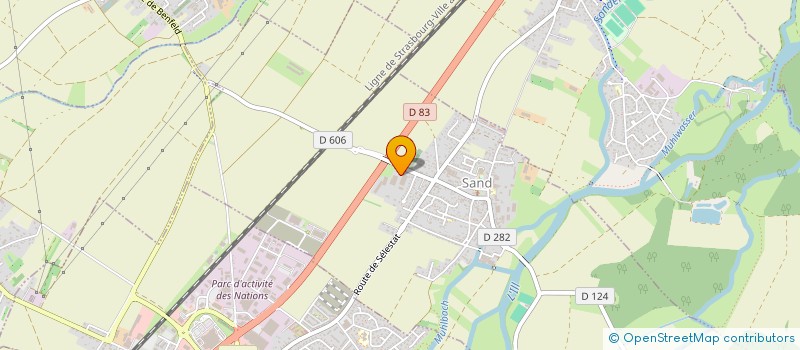 localisation de l'entreprise ENTREPRISE SCHMITT  SAND