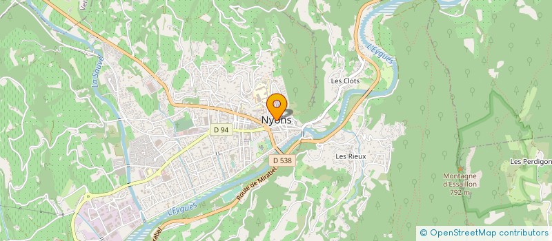 localisation de l'entreprise ENTREPRISE SCIAGE CAROTTAGE BONICKI à NYONS