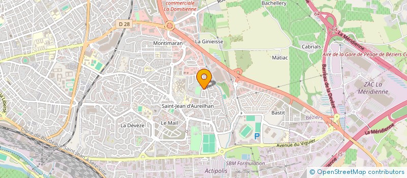 localisation de l'entreprise ENTREPRISE SELVE  BEZIERS