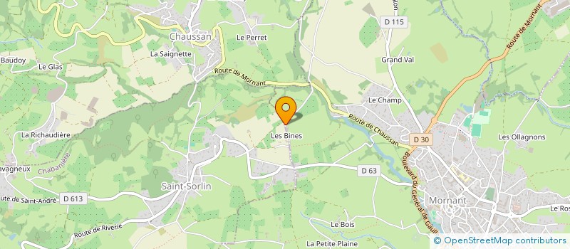 localisation de l'entreprise ENTREPRISE SEON MANU  MORNANT