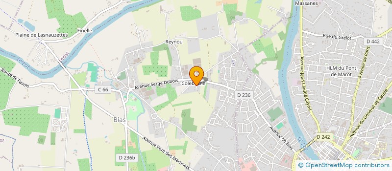localisation de l'entreprise ENTREPRISE SERCAN FRERES à BIAS