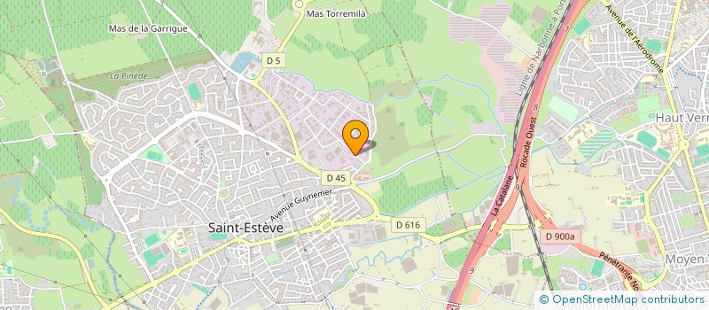 localisation de l'entreprise ENTREPRISE SERVICE  SAINT-ESTEVE