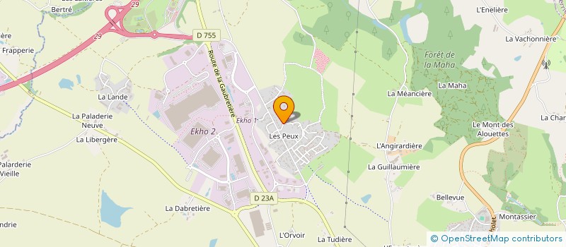localisation de l'entreprise ENTREPRISE SICOT à LES HERBIERS