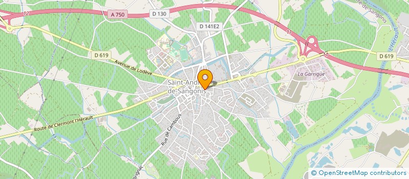 localisation de l'entreprise ENTREPRISE SOCIO ECONOMIQUE RURALE à SAINT-ANDRE-DE-SANGONIS