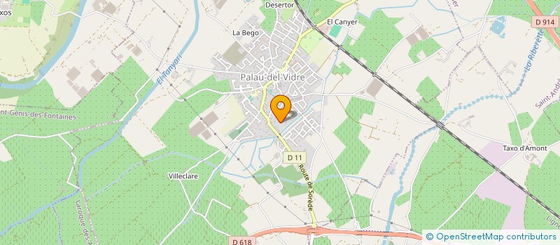 localisation de l'entreprise ENTREPRISE SOL FRERES à PALAU-DEL-VIDRE