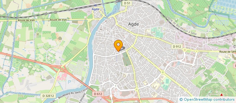 localisation de l'entreprise ENTREPRISE SORLI  AGDE