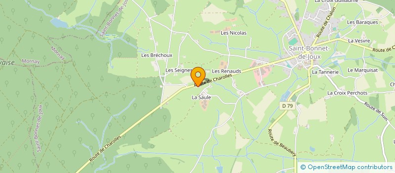 localisation de l'entreprise ENTREPRISE SOUFFLOT à SAINT-BONNET-DE-JOUX