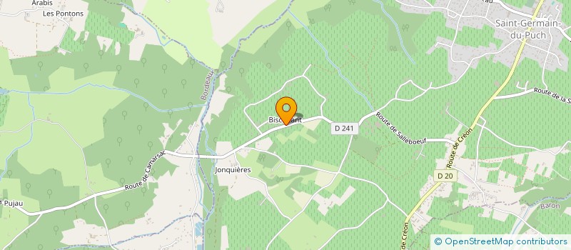 localisation de l'entreprise ENTREPRISE SOUGNOUX CHRISTOPHE  SAINT-GERMAIN-DU-PUCH