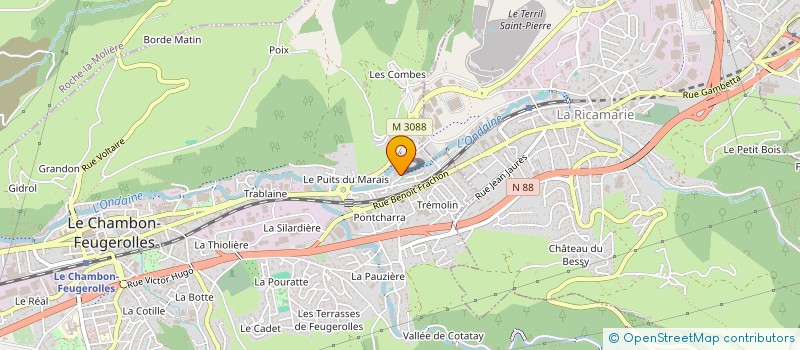 localisation de l'entreprise ENTREPRISE SOULAS à LE CHAMBON-FEUGEROLLES
