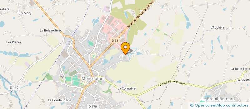 localisation de l'entreprise ENTREPRISE SOULLARD  MONCOUTANT-SUR-SEVRE