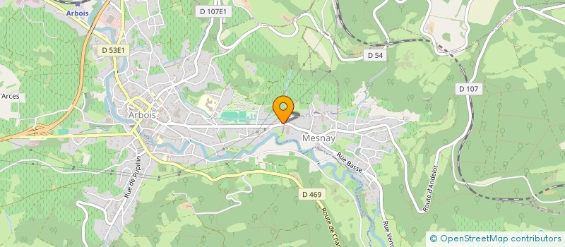 localisation de l'entreprise ENTREPRISE STEPHANE GERBET  ARBOIS