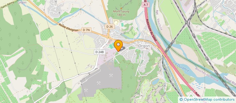 localisation de l'entreprise ENTREPRISE STEPHANE MARTINEZ  ORGON