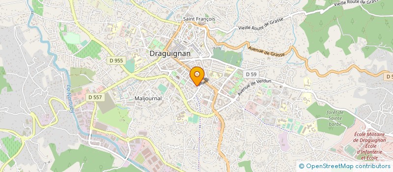 localisation de l'entreprise ENTREPRISE SUAUT SARL  DRAGUIGNAN